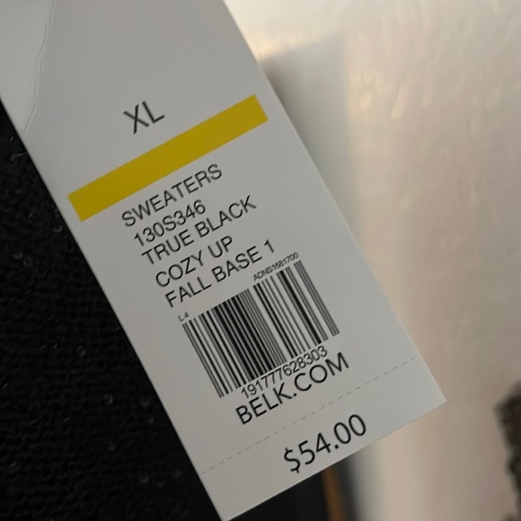 New Directions Black sparkle ladies sweater top - Picture 4 of 5